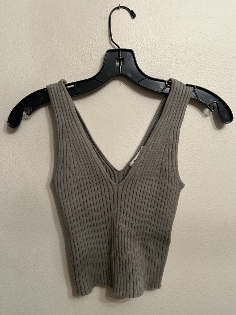 Madewell V-Neck Sweater Tee Green Size S